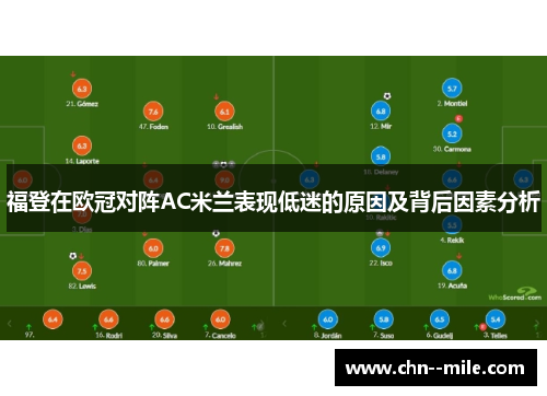 福登在欧冠对阵AC米兰表现低迷的原因及背后因素分析